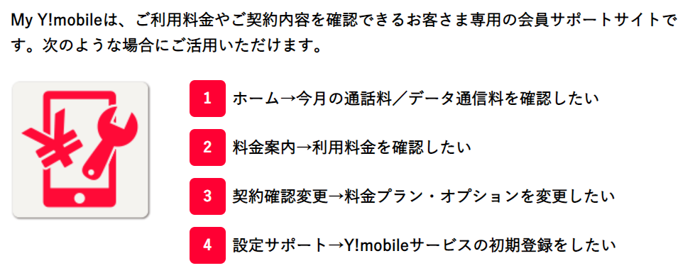 My Y!mobileアプリ